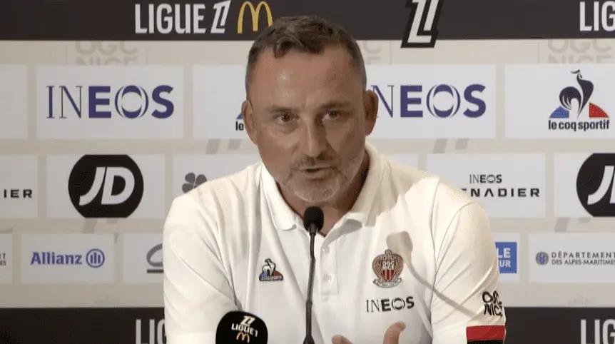 Franck Haise (OGC Nice) : “Malgré la pelouse, les deux équipes ont offert un spectacle de qualité”