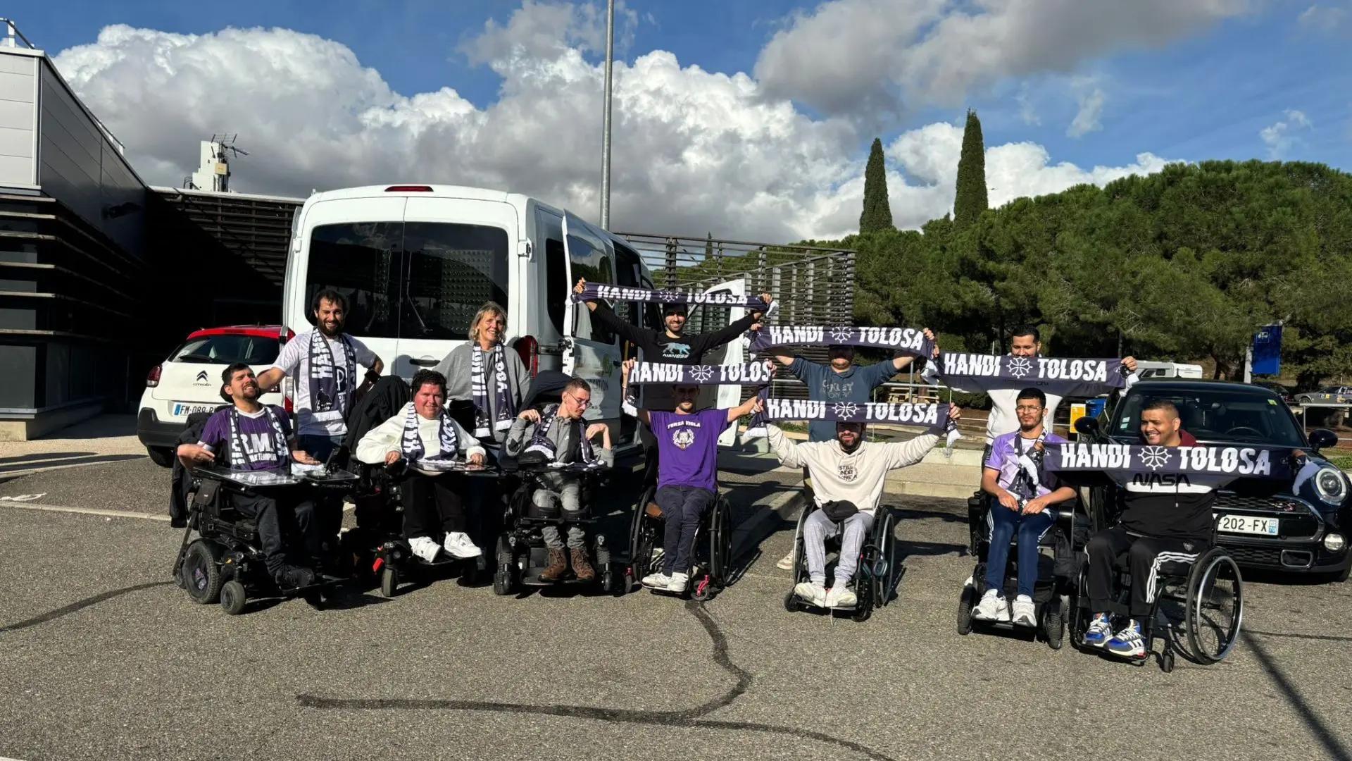 « C’est une vraie victoire pour nous » : Handi Tolosa et ses adhérents se sont déplacés à Montpellier